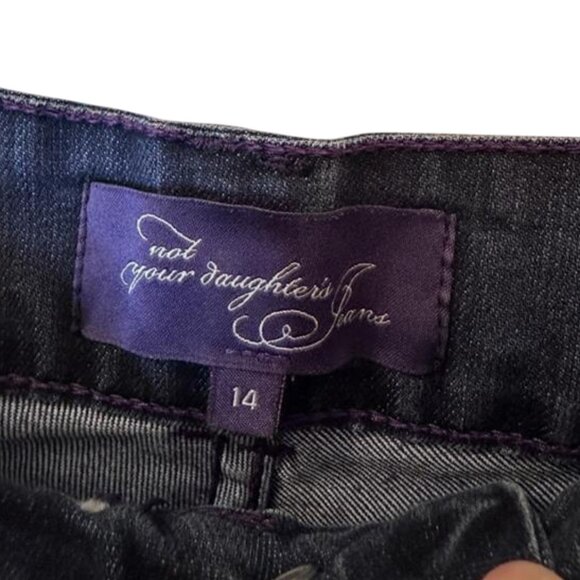 NYDJ (Not Your Daughter's Jeans) dark blue straight leg pants size 14 - Picture 5 of 5